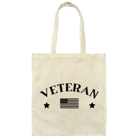 Veteran w/Flag - Tote Bag