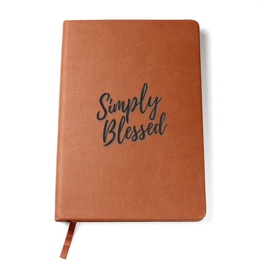 Simply Blessed - Vegan Leather Journal
