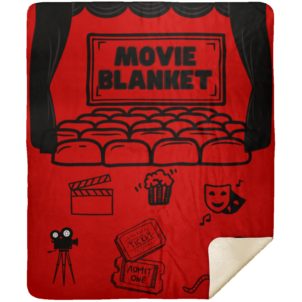 Movie Blanket - Premium Mink Sherpa Blanket 50x60