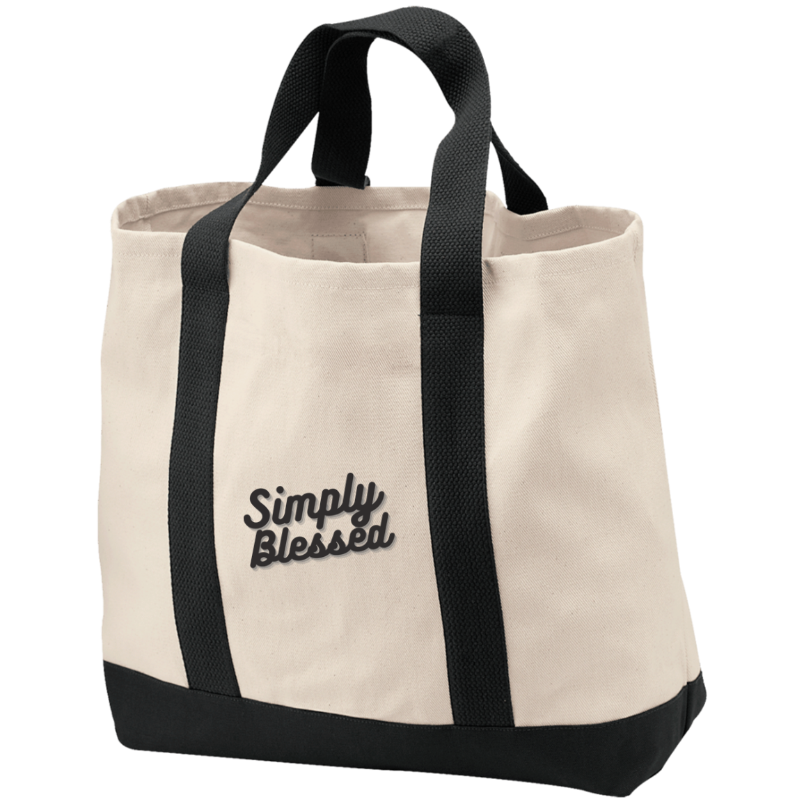 Simply Blessed - 2-Tone Shopping Tote