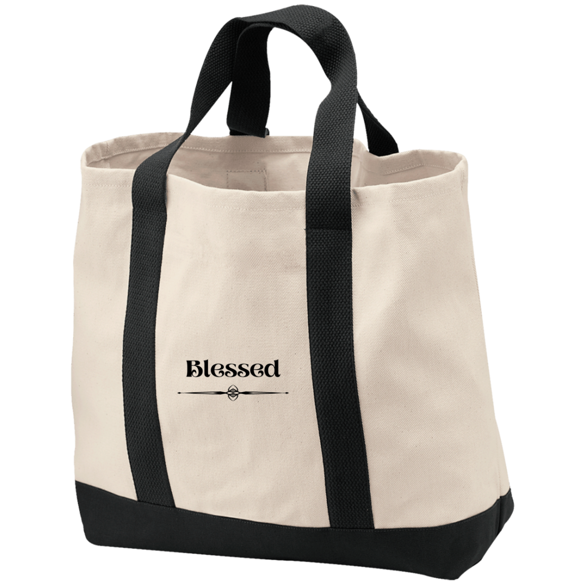 Blessed - 2-Tone Shopping Tote