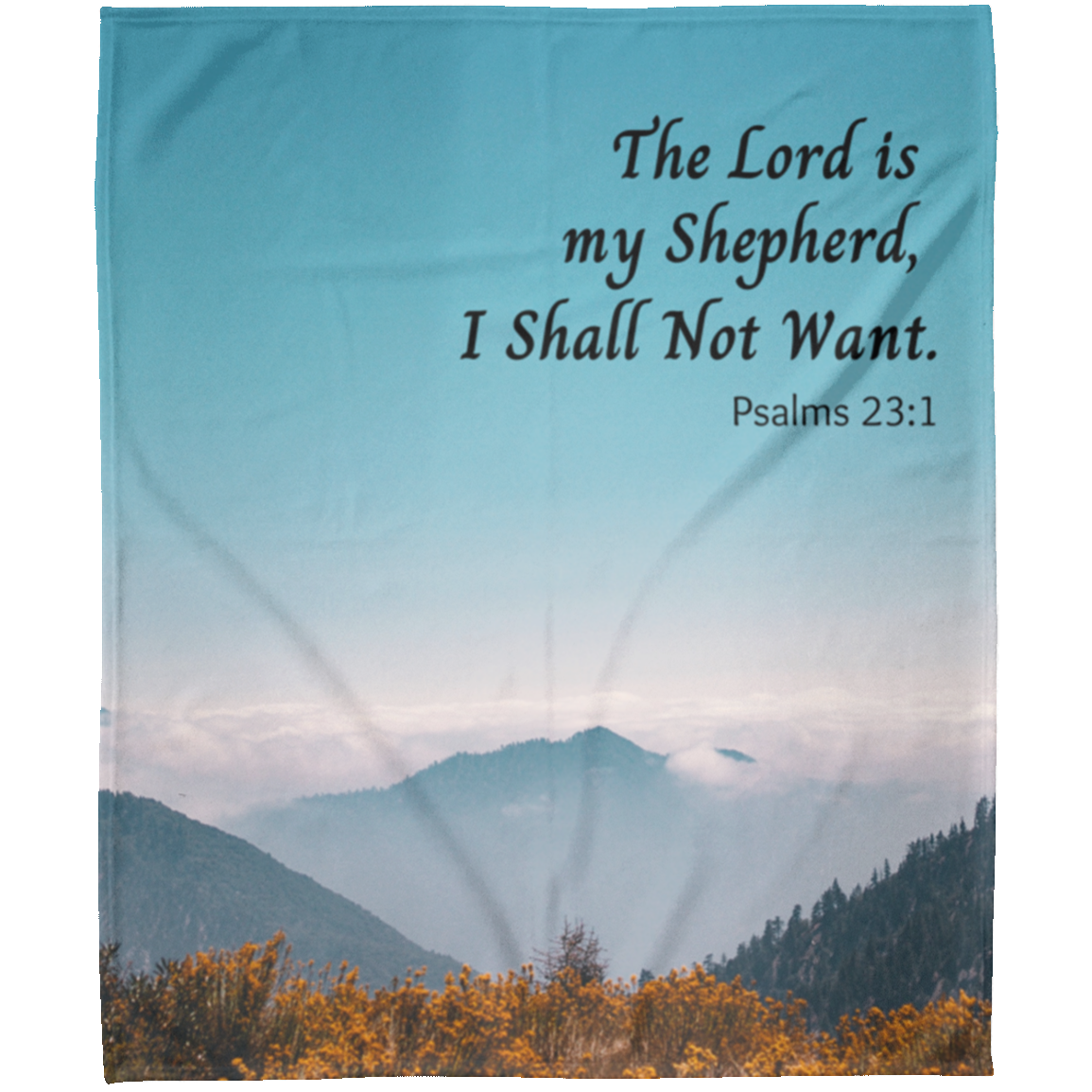 The Lord is my Shepherd - Arctic Fleece Blanket 50x60