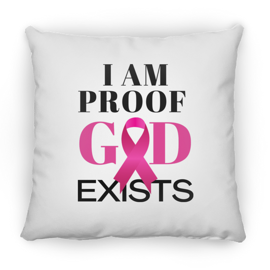 I Am Proof God Exists - Medium Square Pillow