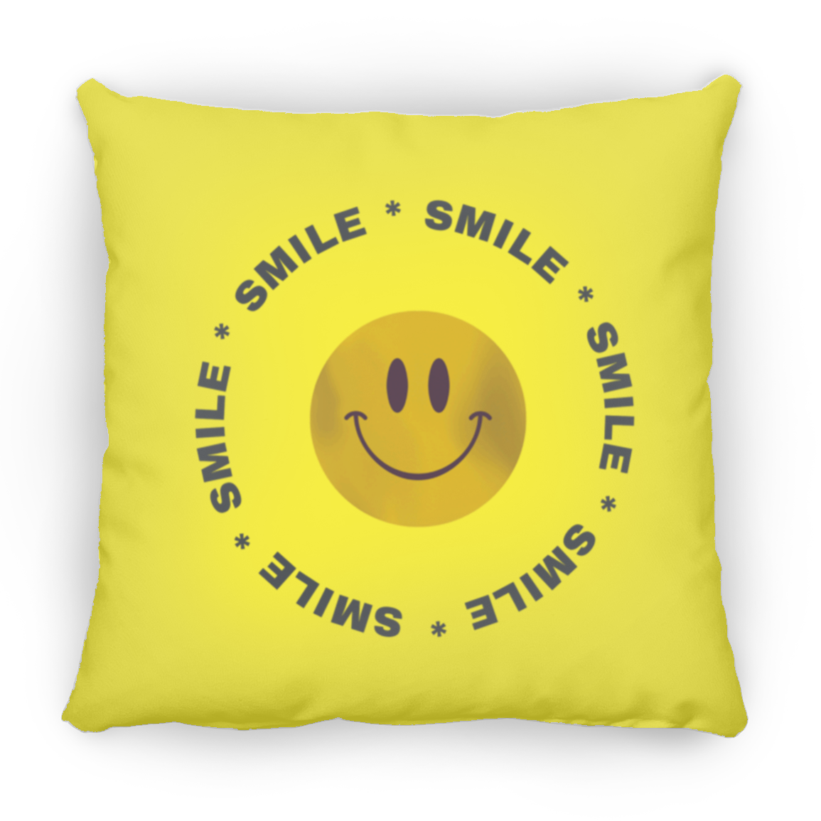 Smile Circle - Small Square Pillow