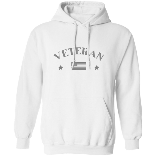 Veteran Pullover with Flag Hoodie (GRY)