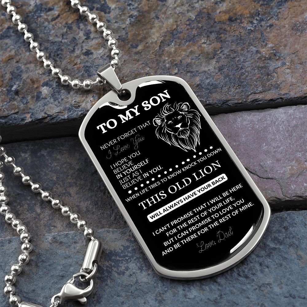 Dog tags for son top