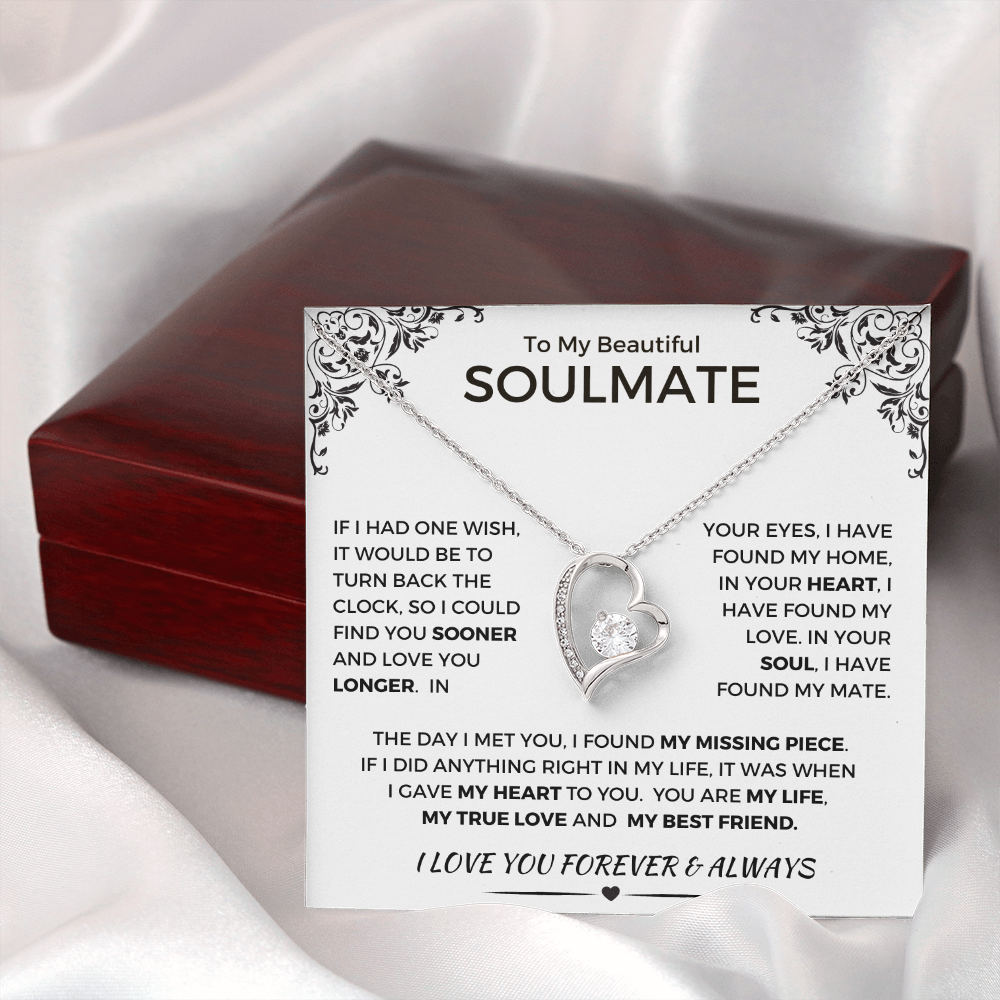 Beautiful Soulmate - One Wish - Forever Love Necklace