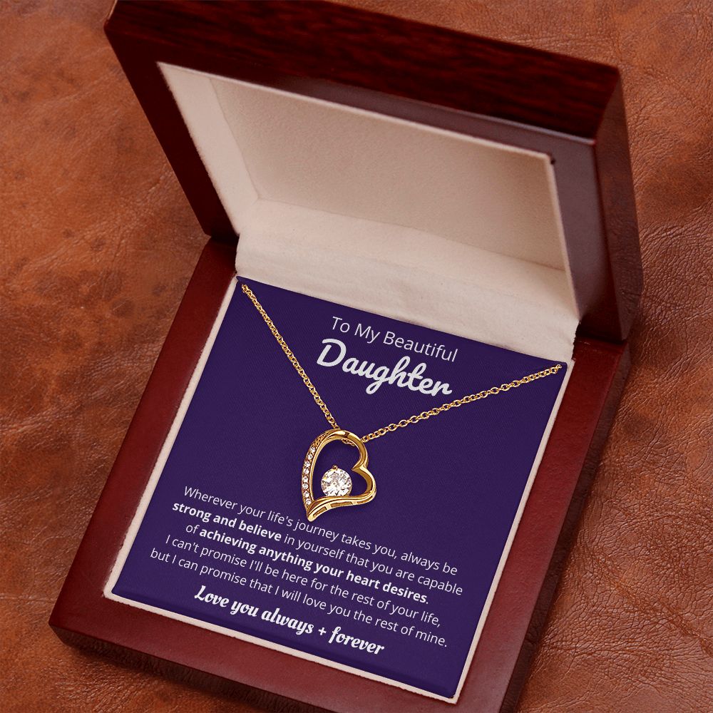 Beautiful Daughter - Life's Journey - Forever Love Necklace