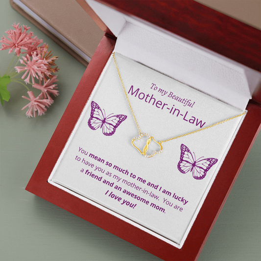 Mother-in-Law / Mother's Day / Everlasting Love Gold Necklace
