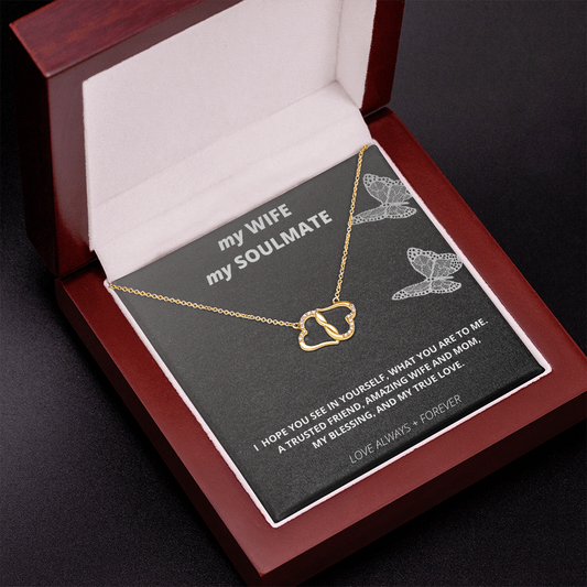 My Wife My Soulmate, My True Love, Everlasting Love Necklace Gift for Wife