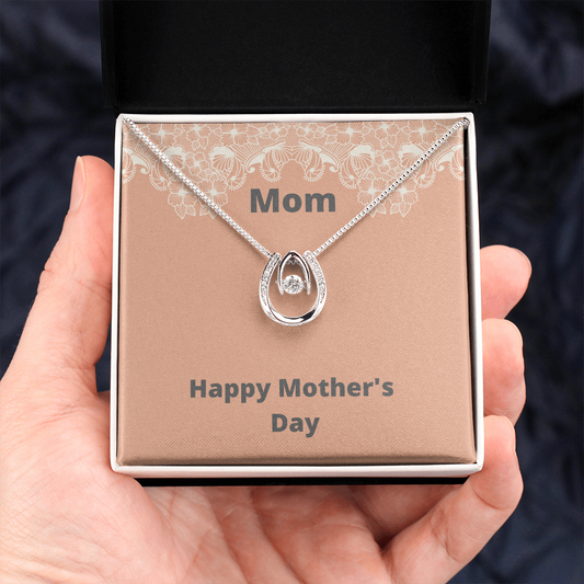 Mom / Happy Mother's Day / Lucky in Love Necklace