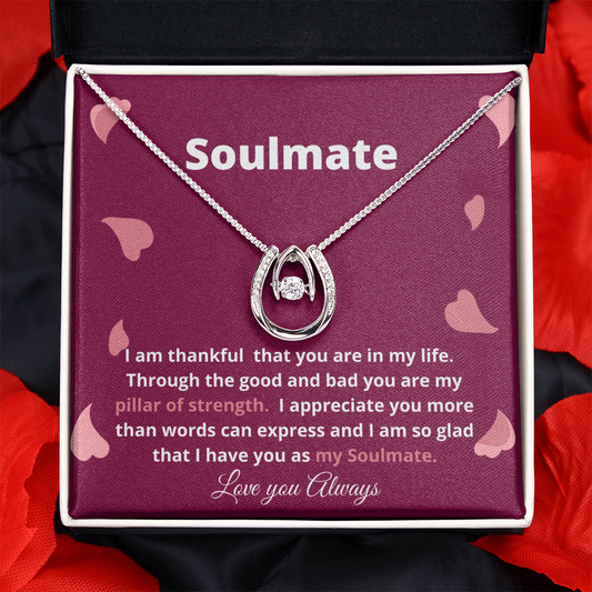 Soulmate Pillar of Strength / Soulmate Love/ Soulmate Gift / Lucky in Love Necklace