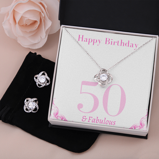 50 & Fabulous; Gift for her; Happy birthday; Happy 50th birthday