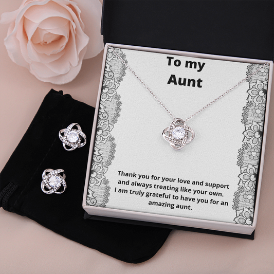 To My Aunt / Love Knot Necklace