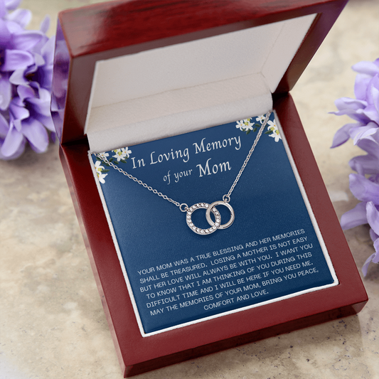 Loving Memory of Mom - Loss of Mom - Perfect Pair Necklace