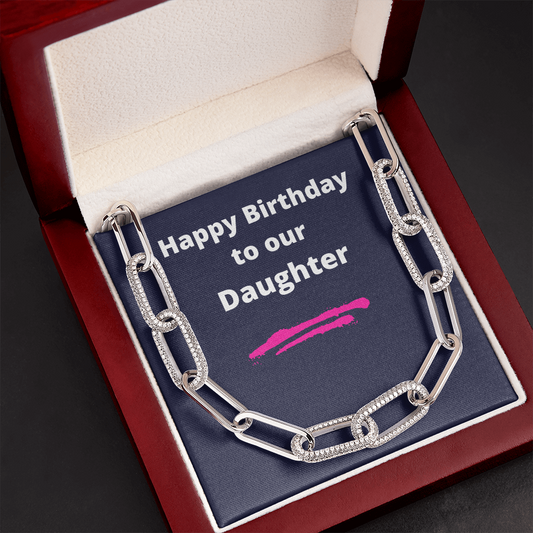 Happy Birthday Daughter / Forever Linked Necklace / Gift for Daughter