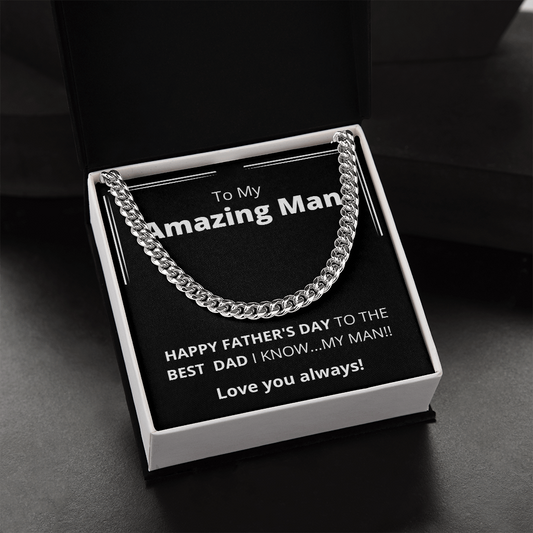 Gift for man, man gift, man necklace, man chain necklace, necklace from wife, necklace for husband, necklace for boyfriend, gift for boyfriend