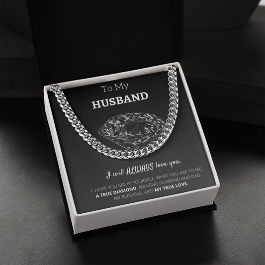husband father's day gift, husband true diamond