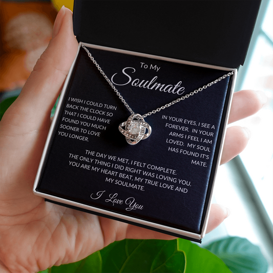 Soulmate - Back the Clock - Love Knot Necklace