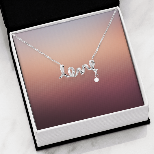 Scripted Love Necklace without Text