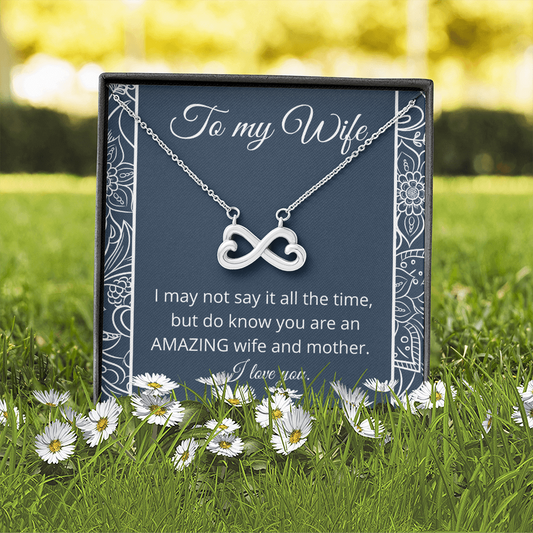 To My Wife / New Wife / Infinity Heart Necklace