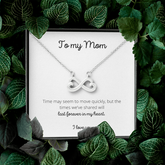 To My Mom/ Forever in my heart / Mother's Day / Infinity Symbol Necklace