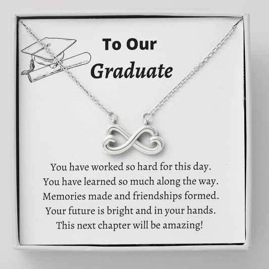 To Our Graduate / Infinity Heart Necklace