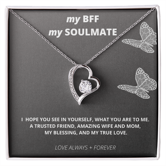 BFF Soulmate gift from husband, wife from husband gift, gift for wife, necklace for wife from husband