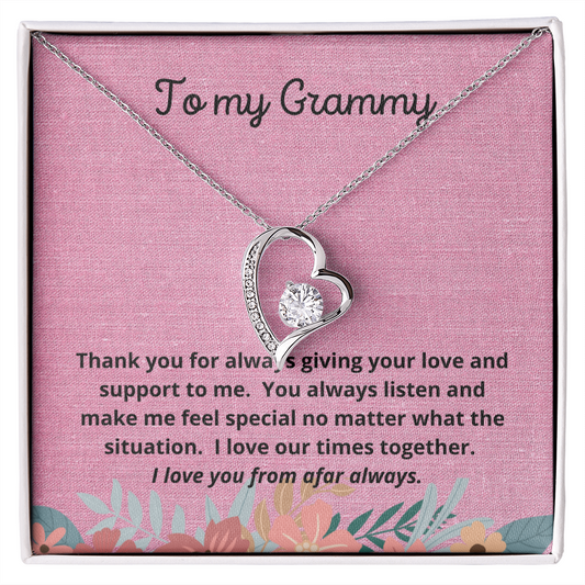 To my Grammy / Grammy for Mother's Day / Forever Love Necklace