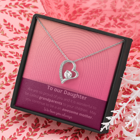 Our Daughter / Daughter from Parents / Forever Love Necklace