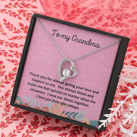 To my Grandma / Grandma for Mother's Day / Forever Love Necklace