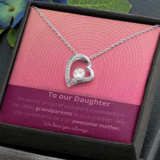 Our Daughter / Daughter from Parents / Forever Love Necklace