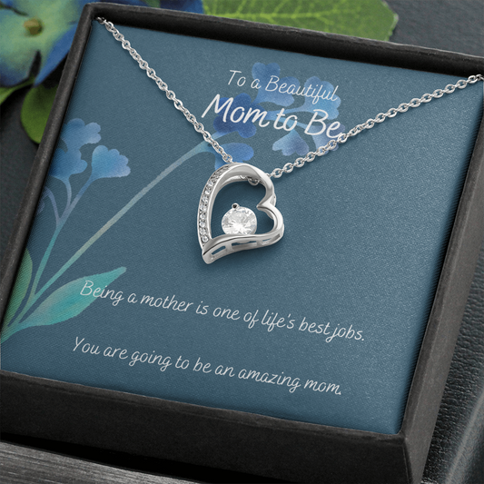 Mom to Be / New Mom / First Time Mom / Forever Love Necklace
