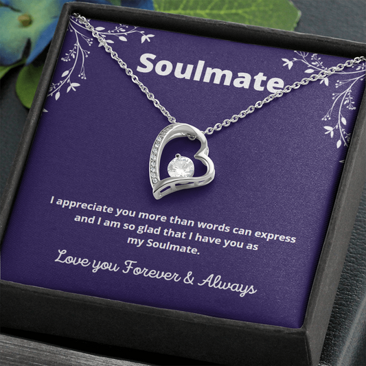 Soulmate Gift, Soulmate Necklace Gift, Soulmate Heart Necklace