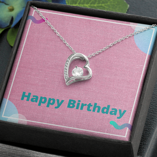 Happy Birthday / Forever Love Necklace
