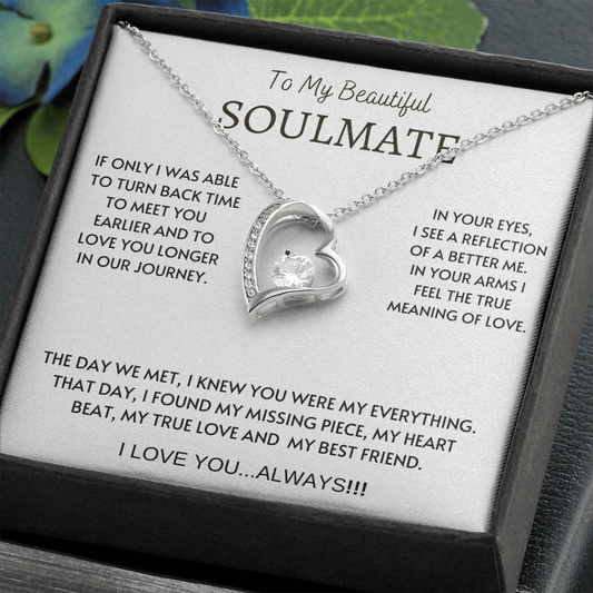 My Beautiful Soulmate / Soulmate Gift / Reflection / Forever Love Necklace Gift
