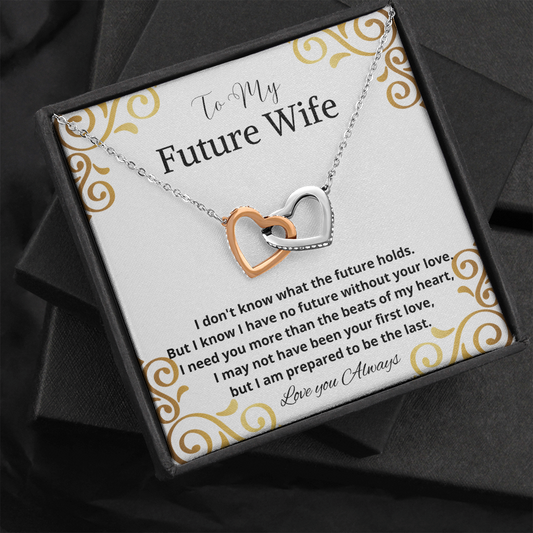 Future Wife |  To My Future Wife | Interlocking Hearts Necklace
