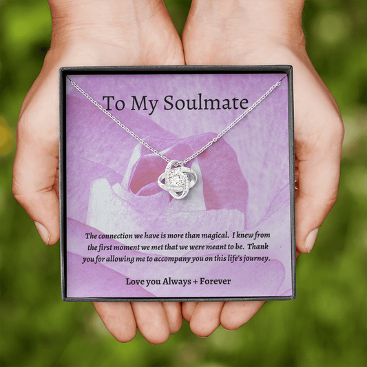 To My Soulmate / Gift for Soulmate / Love Knot Necklace