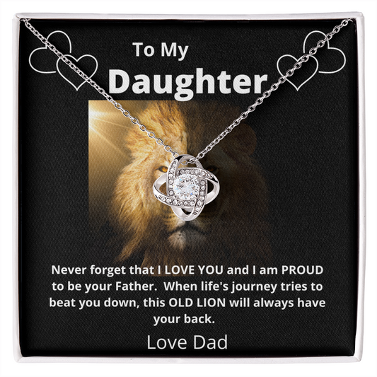 My Daughter from Father / Lion Heart / LK Necklace
