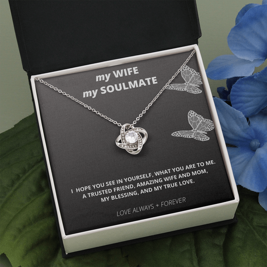 My Wife My Soulmate, Necklace gift for wife, necklace gift for soulmate