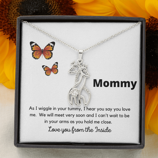 Mommy / New Mom / From Baby / Butterflies / Giraffe Necklace