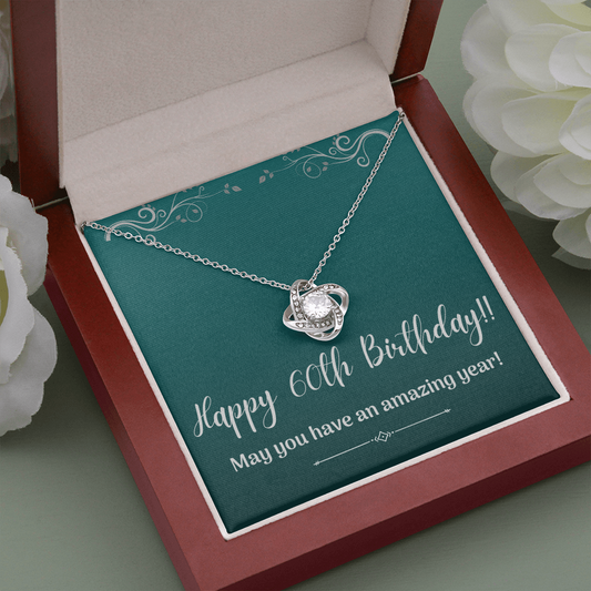 Happy 60th Birthday, 60th Birthday for her, Necklace Gift